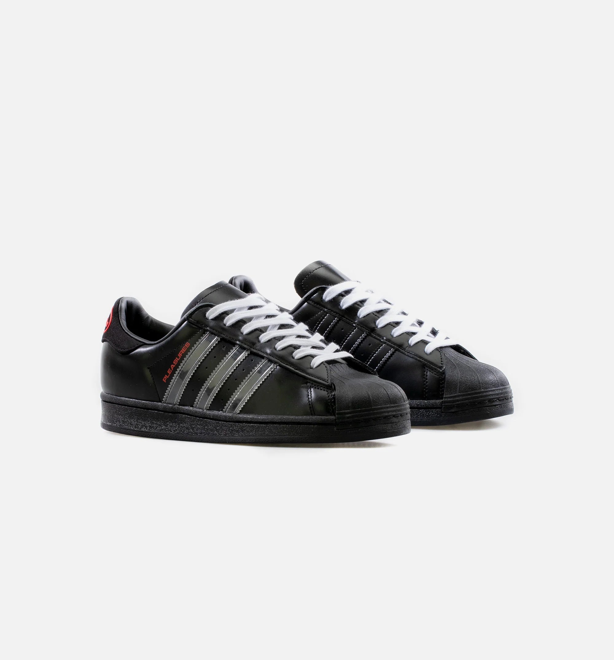 adidas Consortium X Pleasures Superstar Mens Lifestyle Shoe Black White