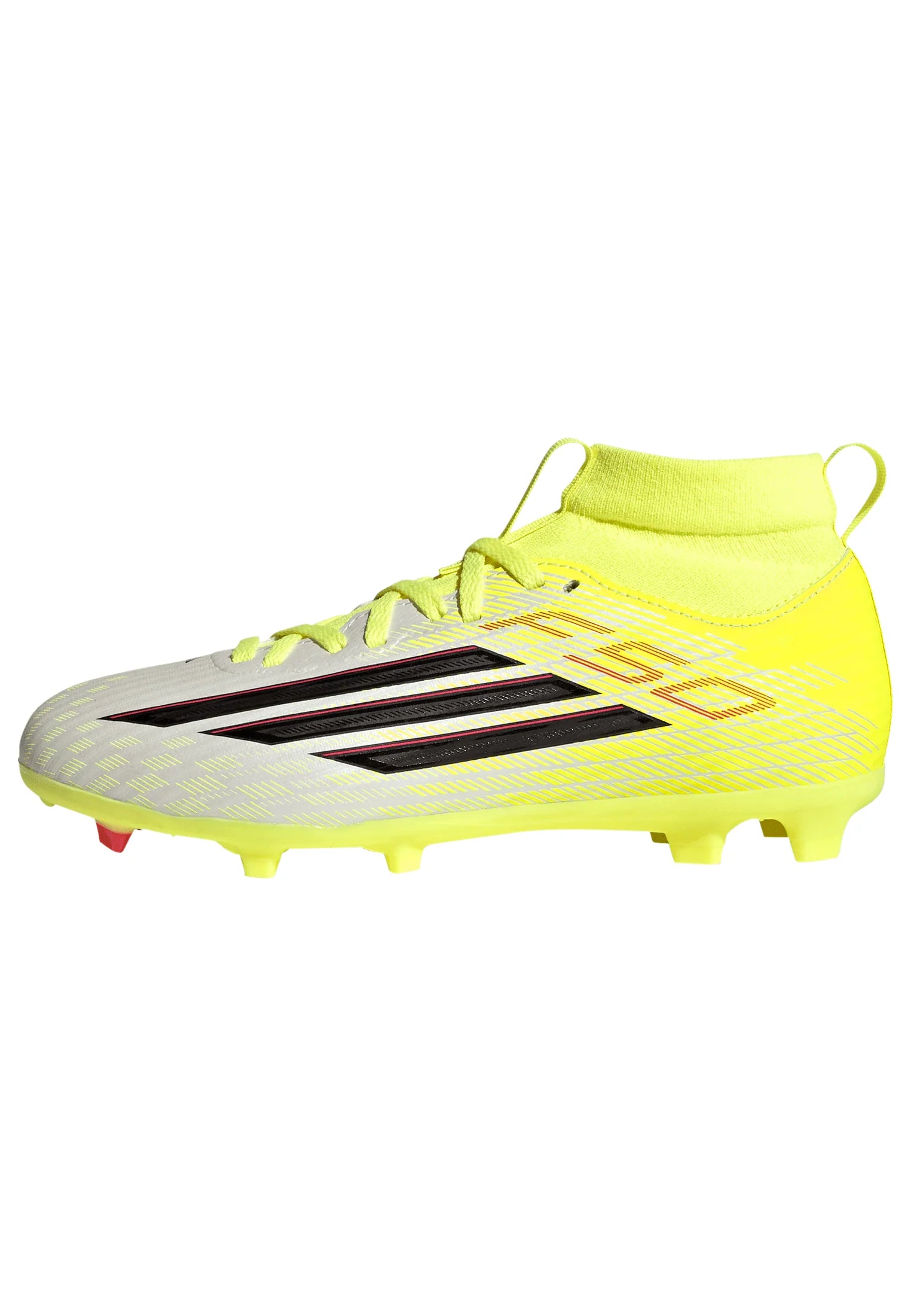 adidas F50 League Mid Cut FG MG Firm Ground Multi Ground Youth Soccer Cleats Yellow Black