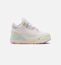 Air Jordan 3 Retro Sail And Jade Aura Infant Toddler Lifestyle Shoe Sail Aura Jade Aura Iris Whisper