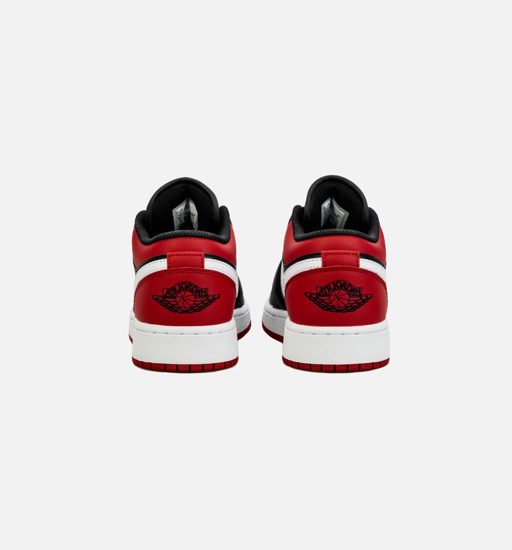 Air Jordan 1 Retro Alternate Bred Toe Grade School Lifestyle Shoe Black Red