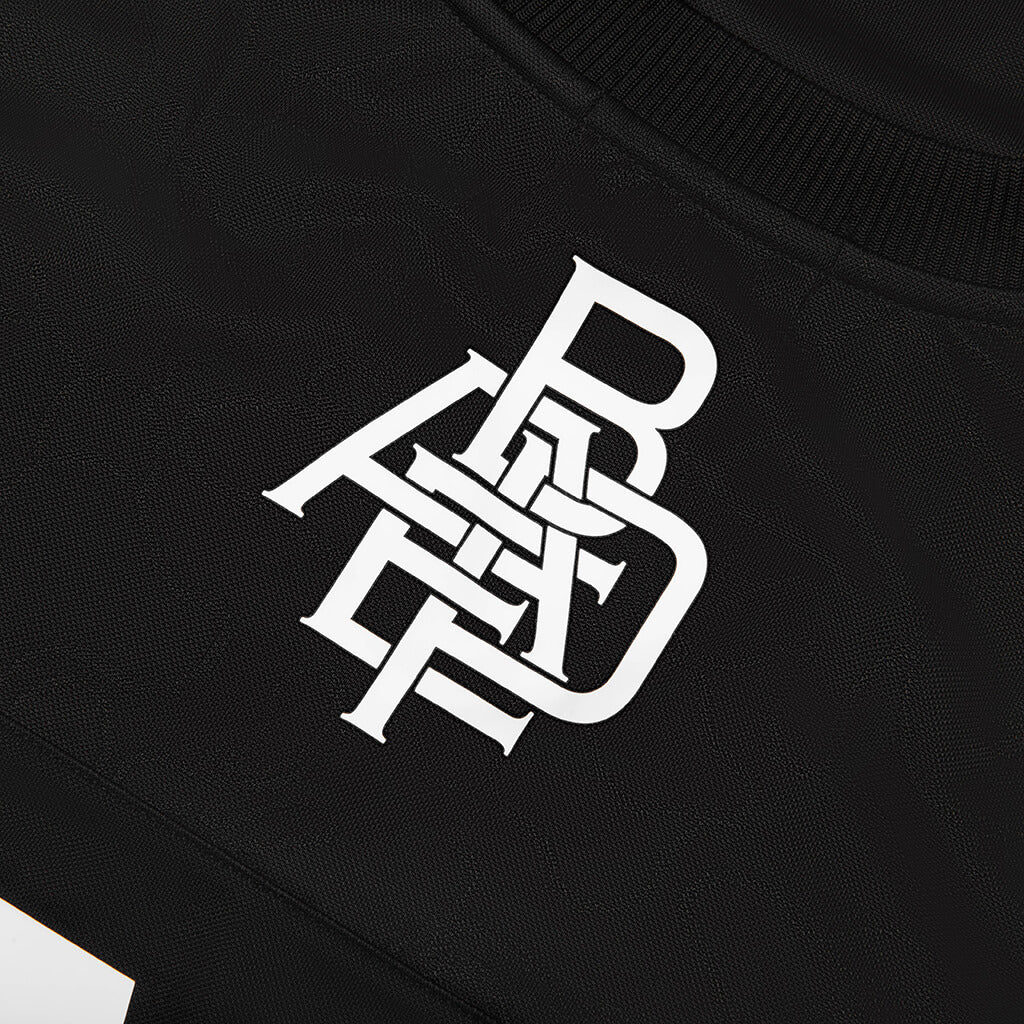 Line Camo Jacquard Logo Relaxed Fit Ice Hockey Jersey Black