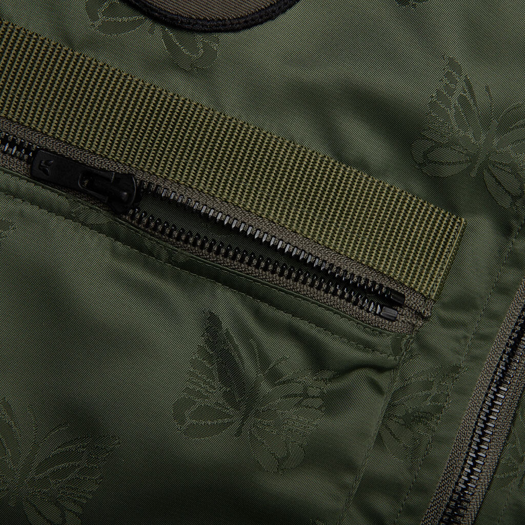 Papillon Jacquard Sateen Radio Vest Olive