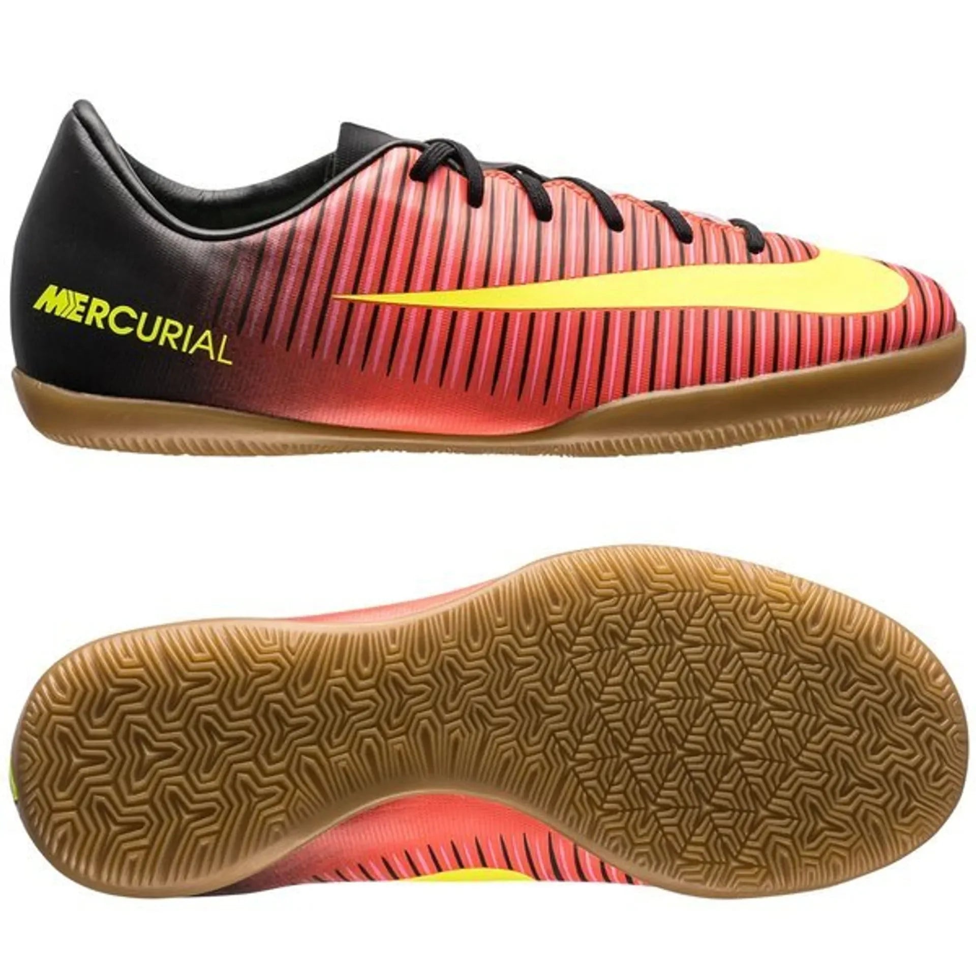 Nike Jr MercurialX Vapor XI IC Indoor Soccer Shoes Total Crimson Black Volt