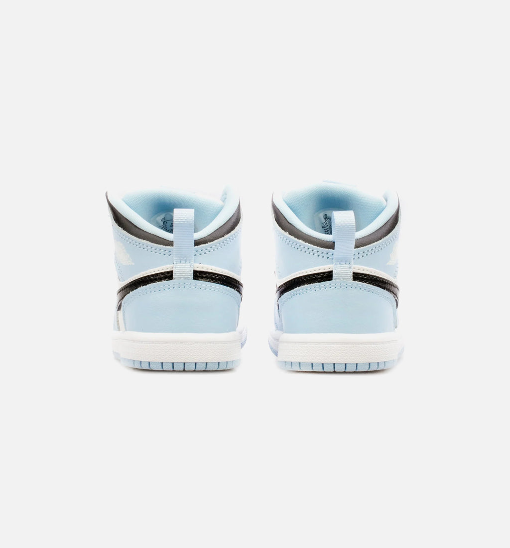 Air Jordan 1 Mid Infant Toddler Lifestyle Shoe Blue Black