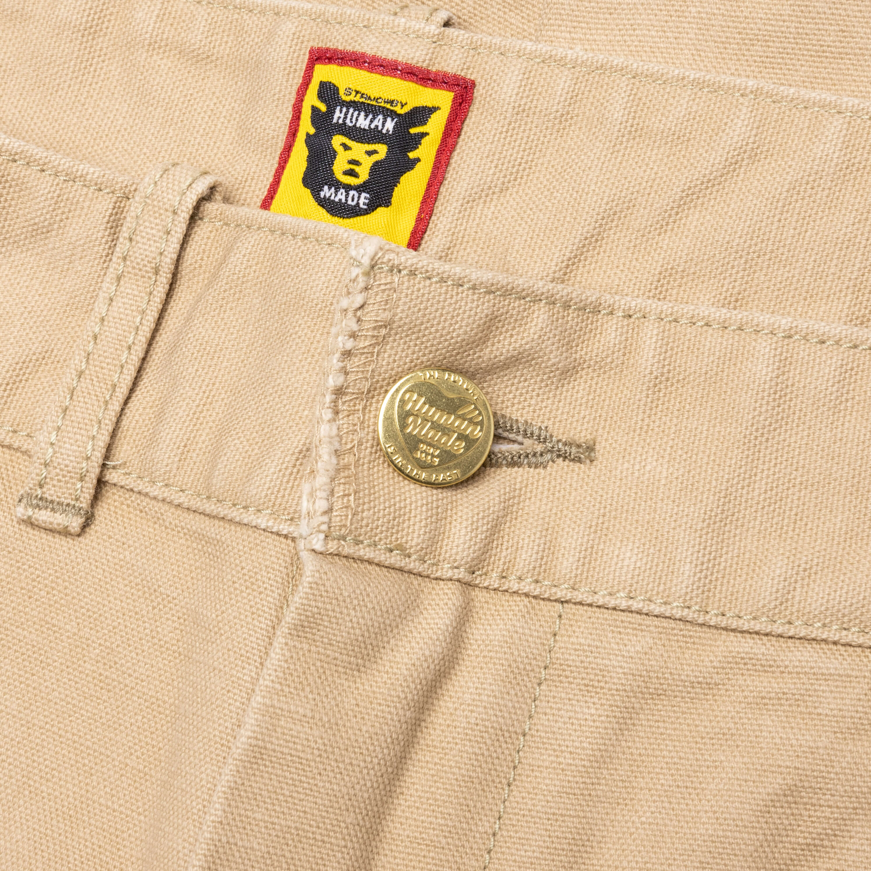 Washed Duck Work Pants Beige
