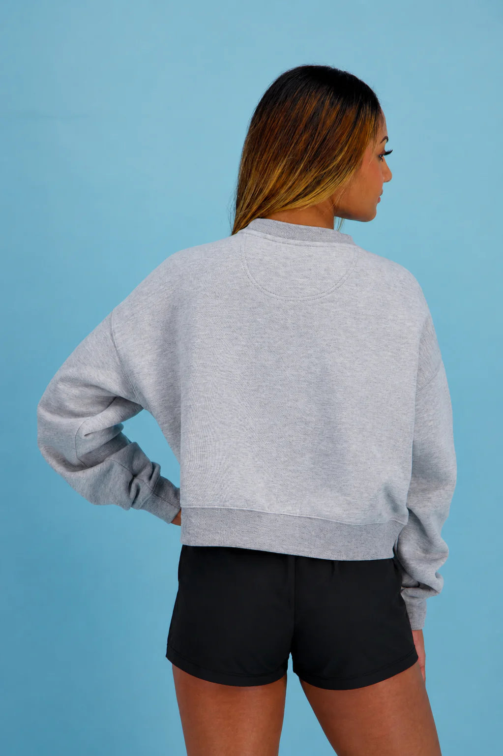 UDA Heather Grey Plaid Pullover