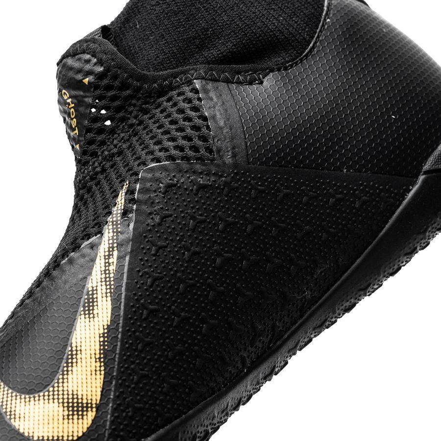 Nike JR Phantom Vision Academy TF Turf Soccer Cleats Black Gold