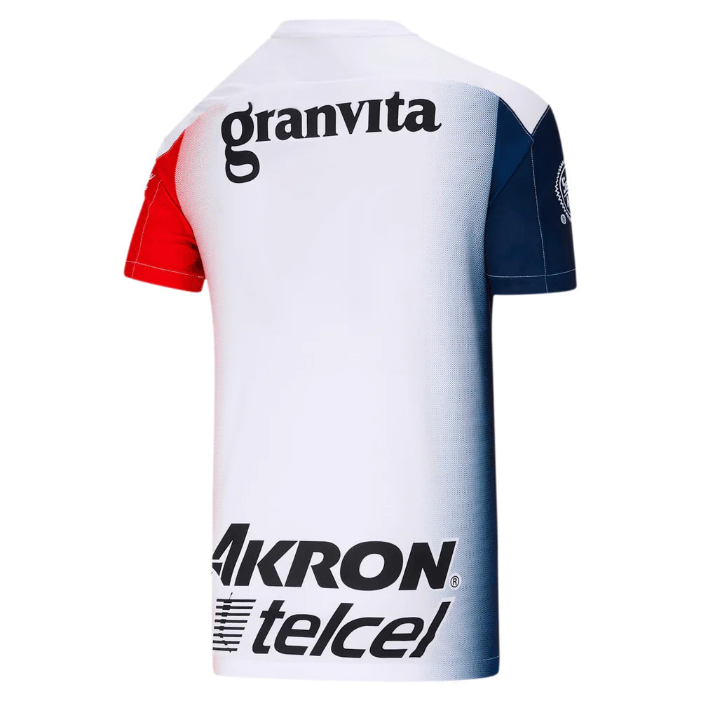 PUMA Kids Chivas Away Jersey 20 White Red Navy