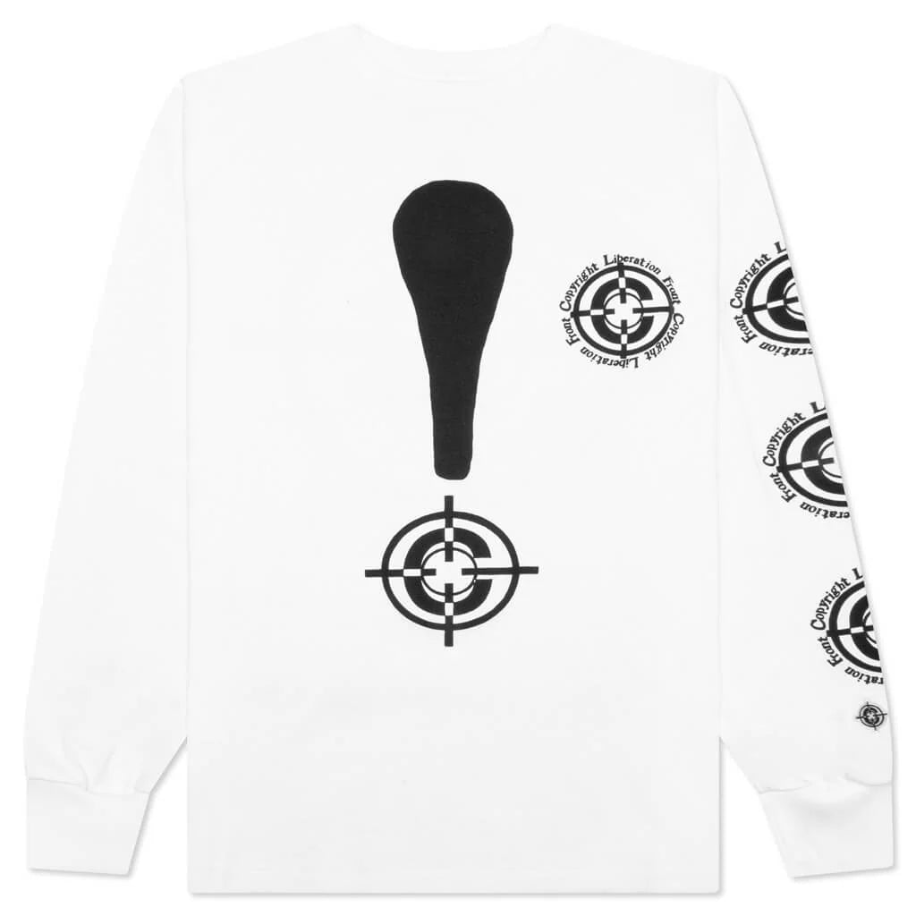 Target L S Tee White