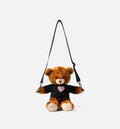 Teddy Bear Side Bag Unisex Brown