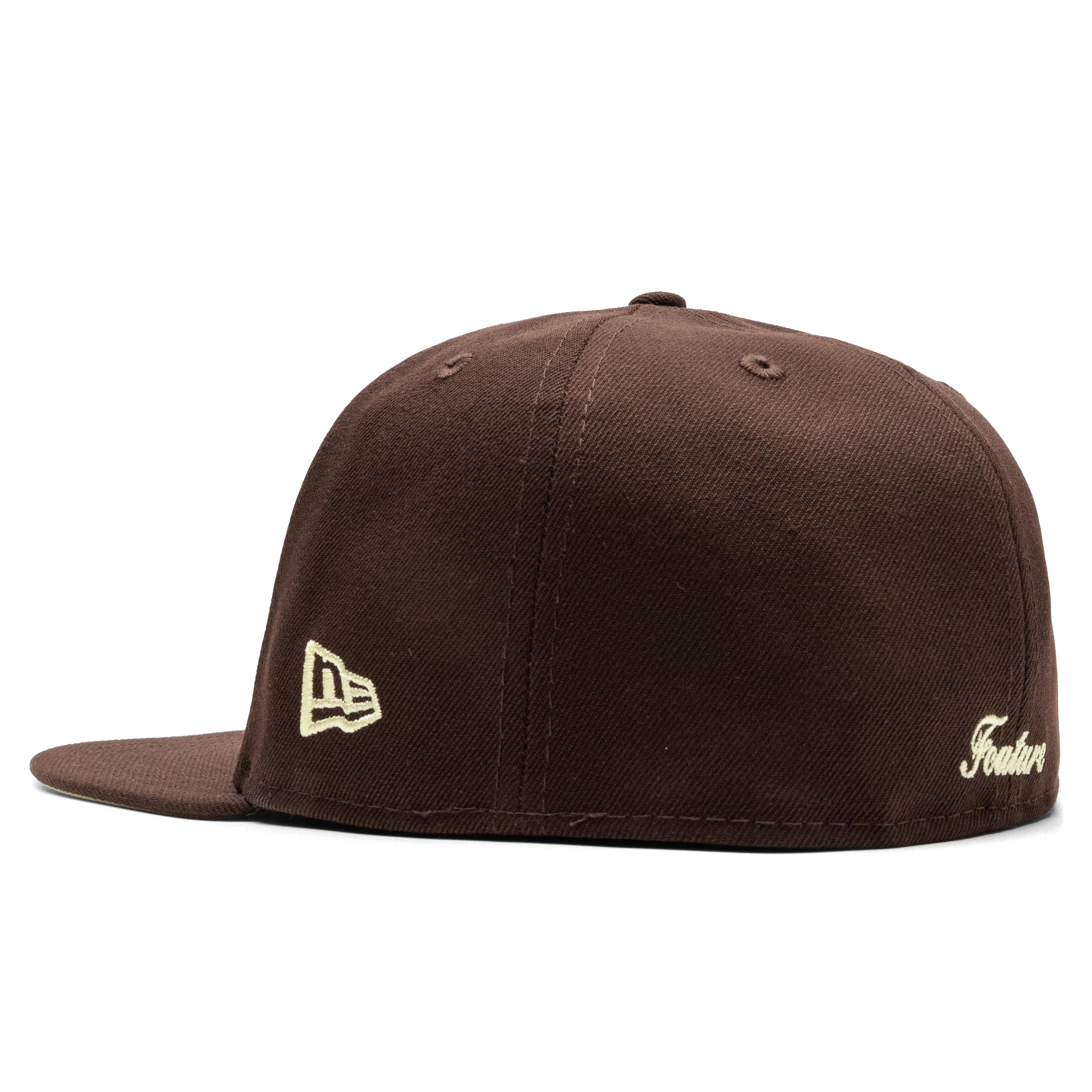 Feature x New Era 59FIFTY Fitted Old English F Vegas Burnt Wood Soft Yellow