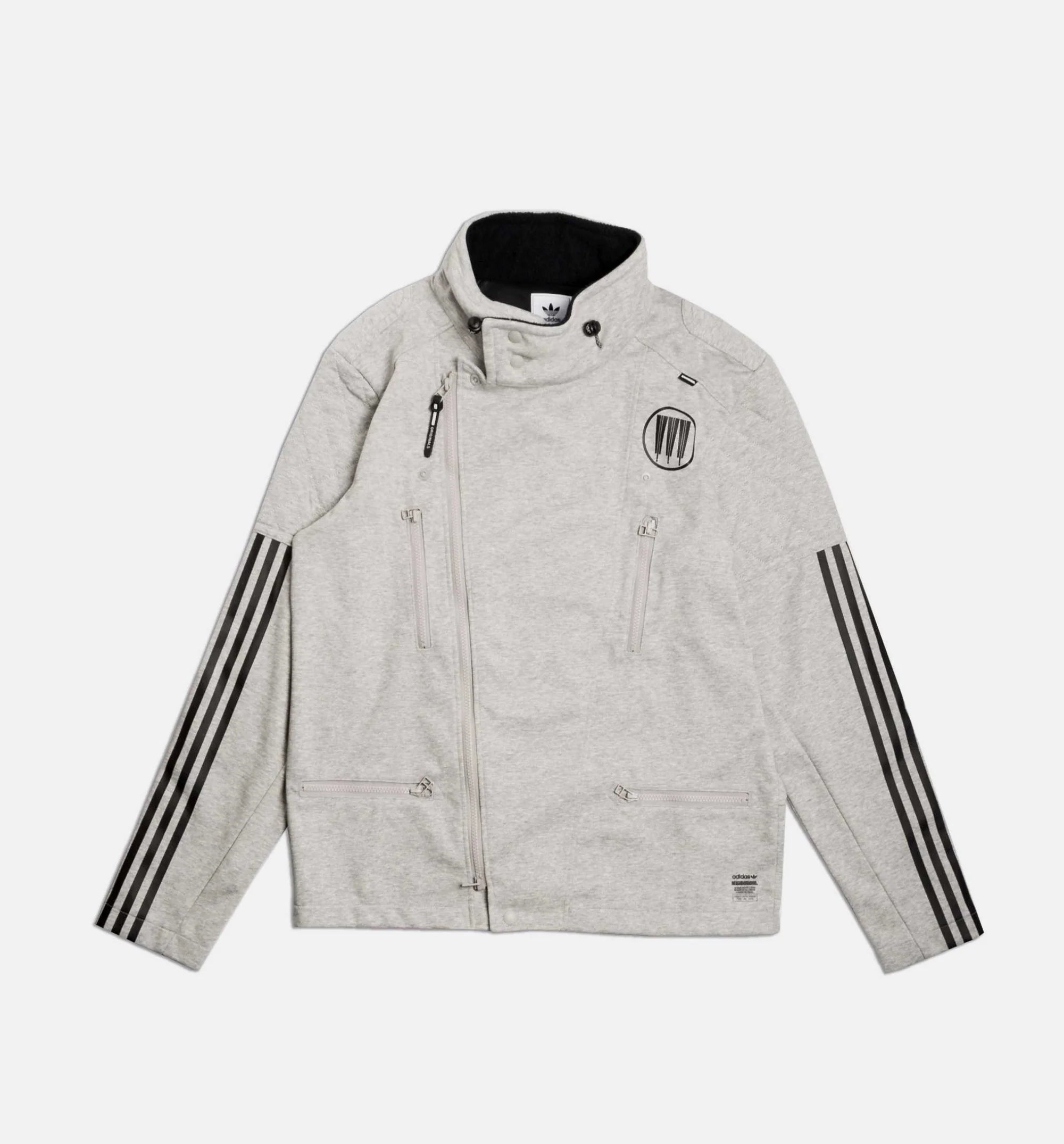 Neighborhood Riders Mens Track Jacket Grey Black