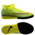 Nike JR Superfly 7 Academy IC Indoor Soccer Shoes Lemon Venom Black Aurora Green