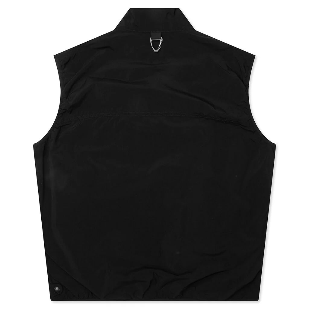 Nylon Typewriter Vest Black