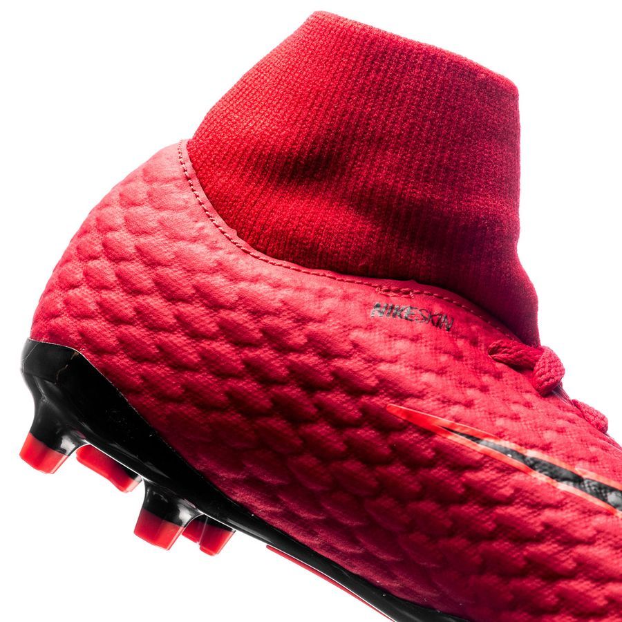 Nike JR Hypervenom Phelon III Soccer Cleats Red Black Crimson