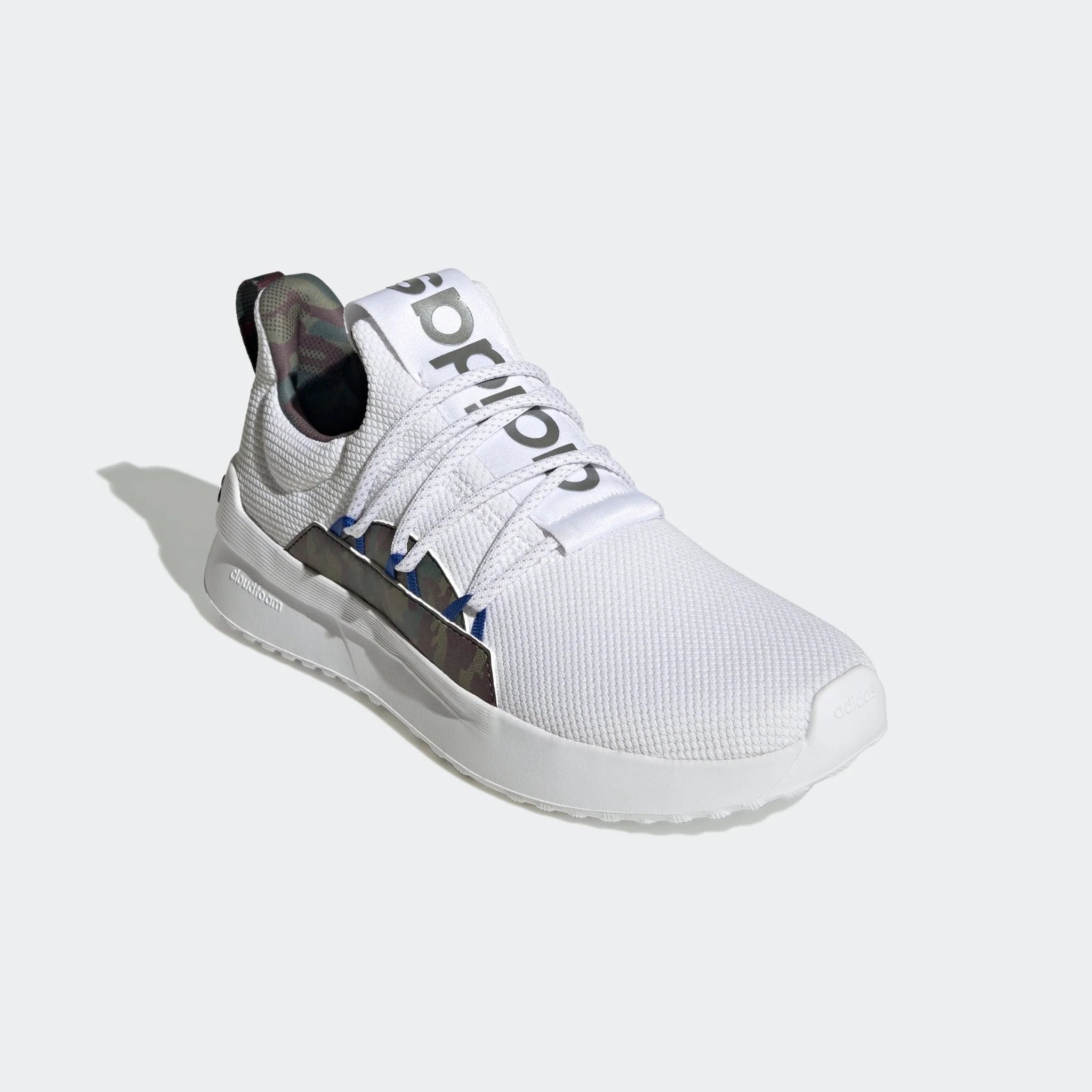 adidas Lite Racer Adapt 4 Cloudfoam Lifestyle Running Slip On Shoes Whjite Royal