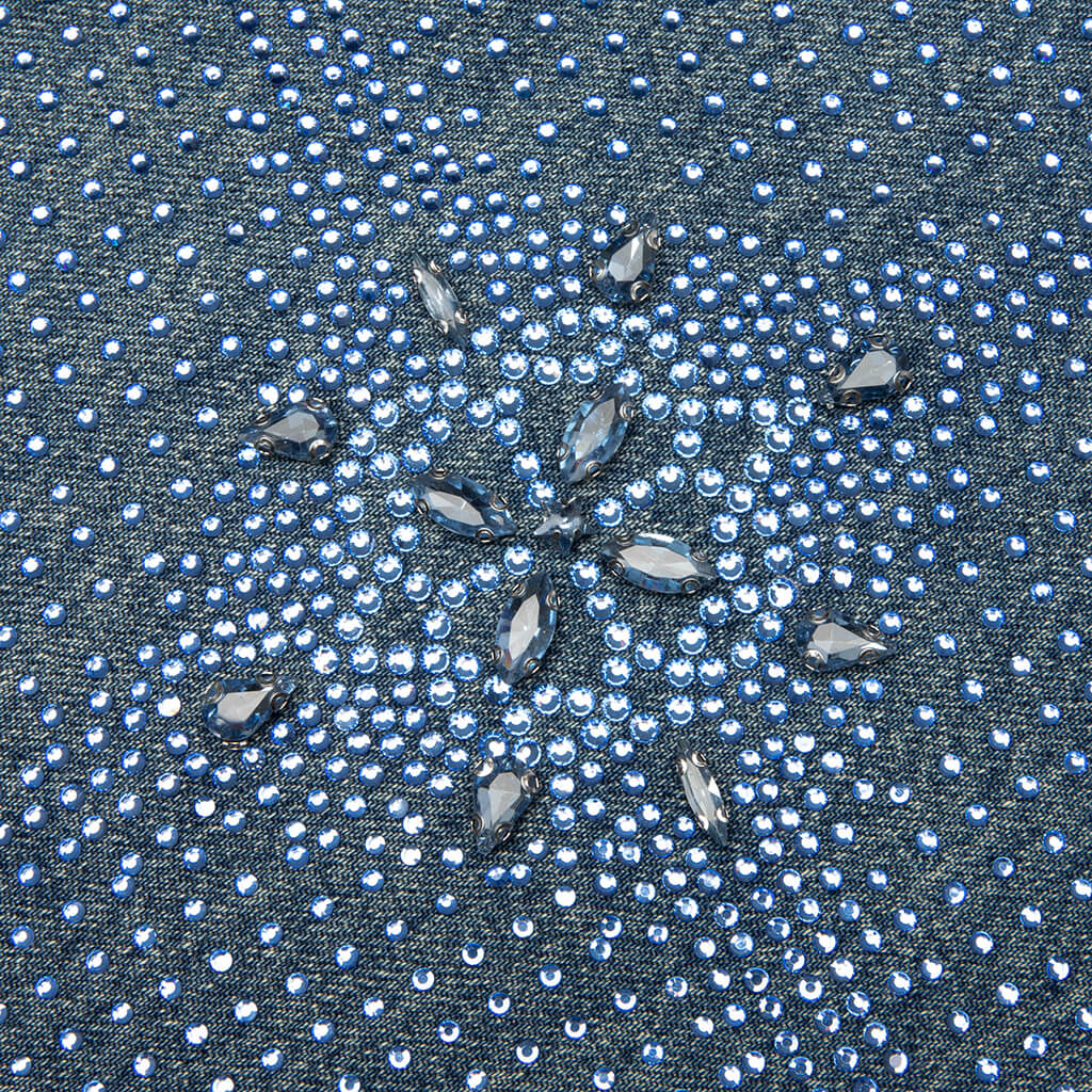 20K Diamond Stellar Denim Pants Blue