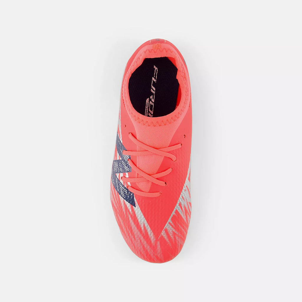 New Balance Furon Team Youth Firm Ground Soccer Cleats V8 Energy Red