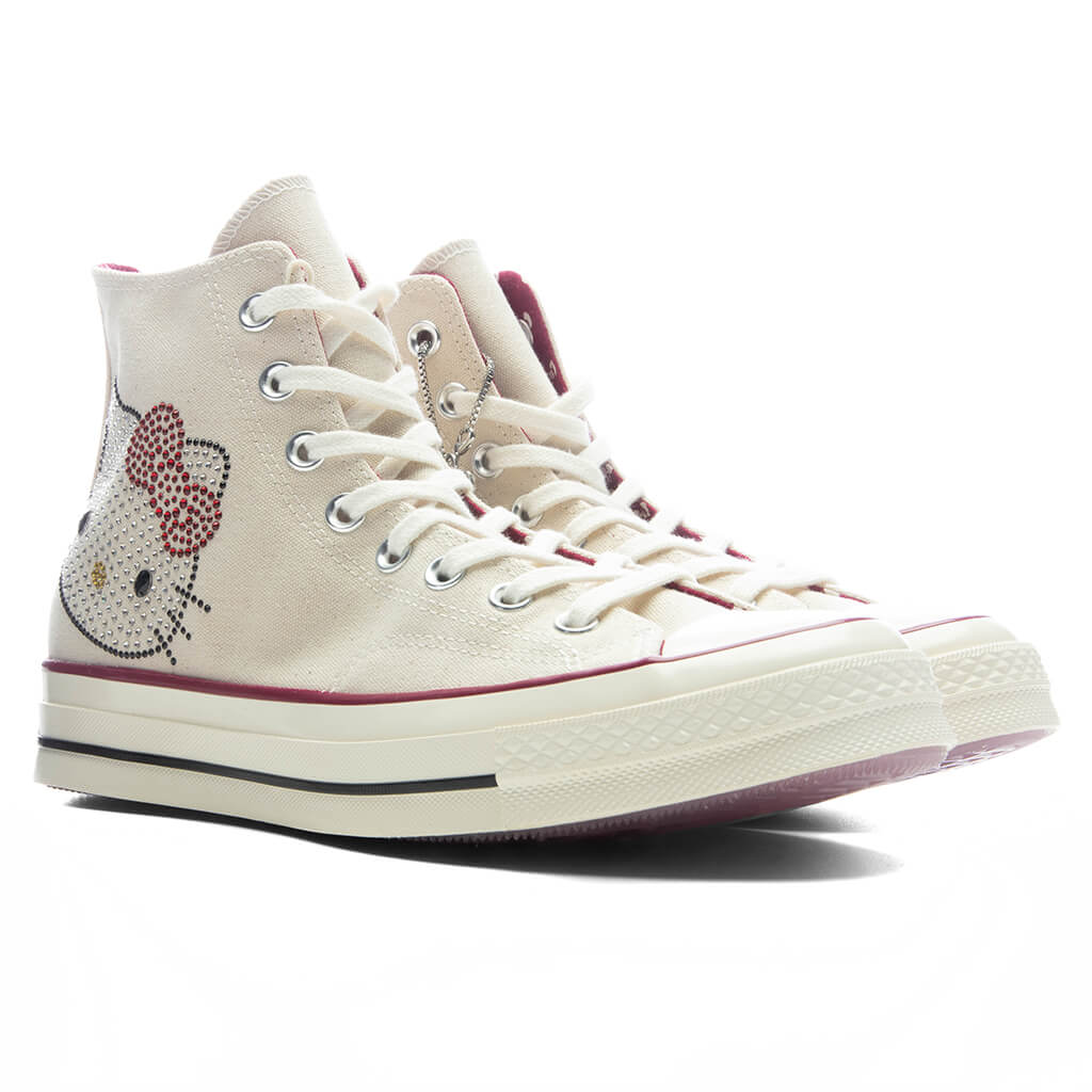 Converse x Hello Kitty Chuck Taylor 70 with Swarovski Crystals Egret Sporty Berry Black