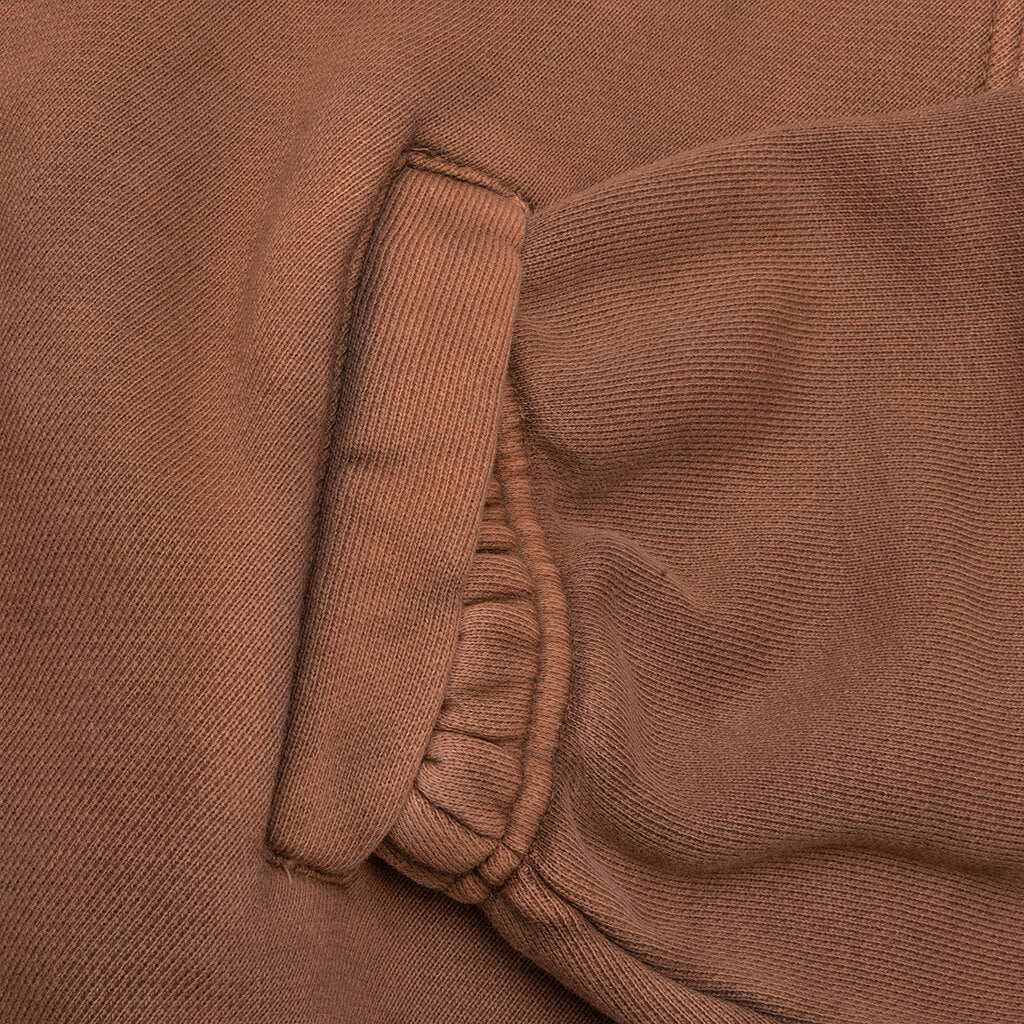 Devil Peace Patch Hoodie Brown