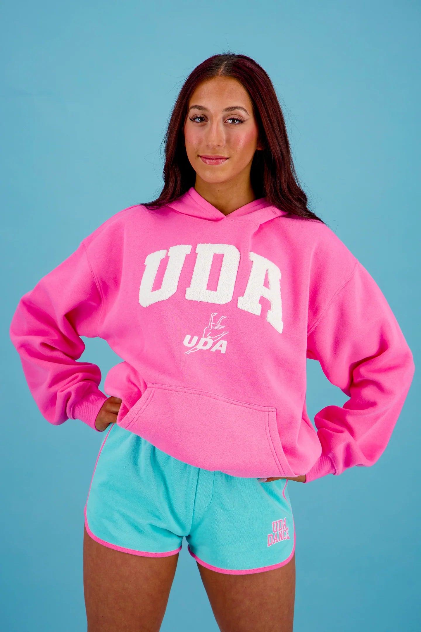 UDA Pink Blitz Chenille Hoodie