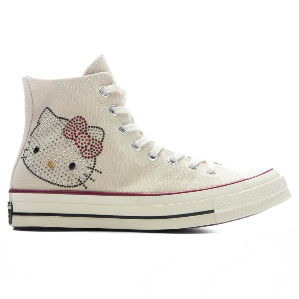 Converse x Hello Kitty Chuck Taylor 70 with Swarovski Crystals Egret Sporty Berry Black
