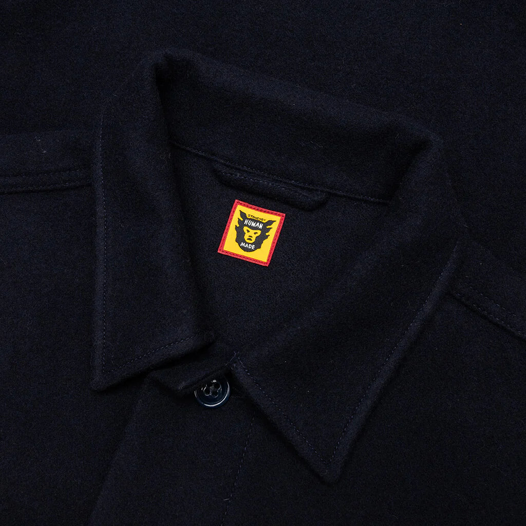 Wool CPO Shirts Navy