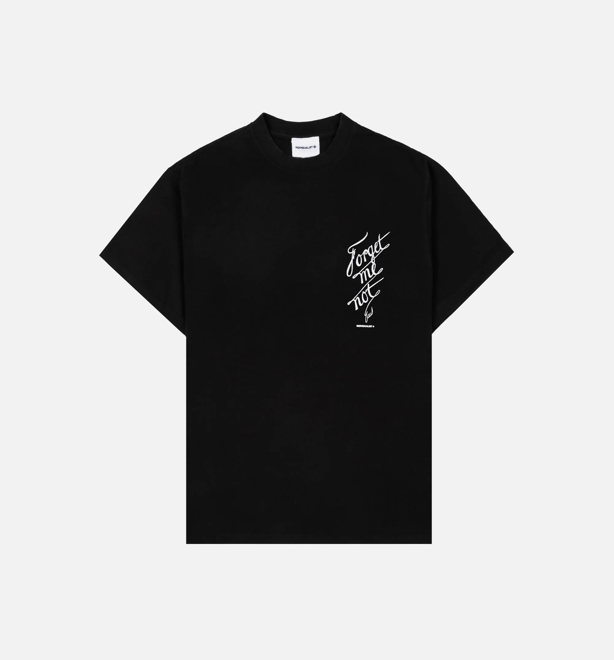 Forget Me Not Mens Short Sleeve Shirt Black