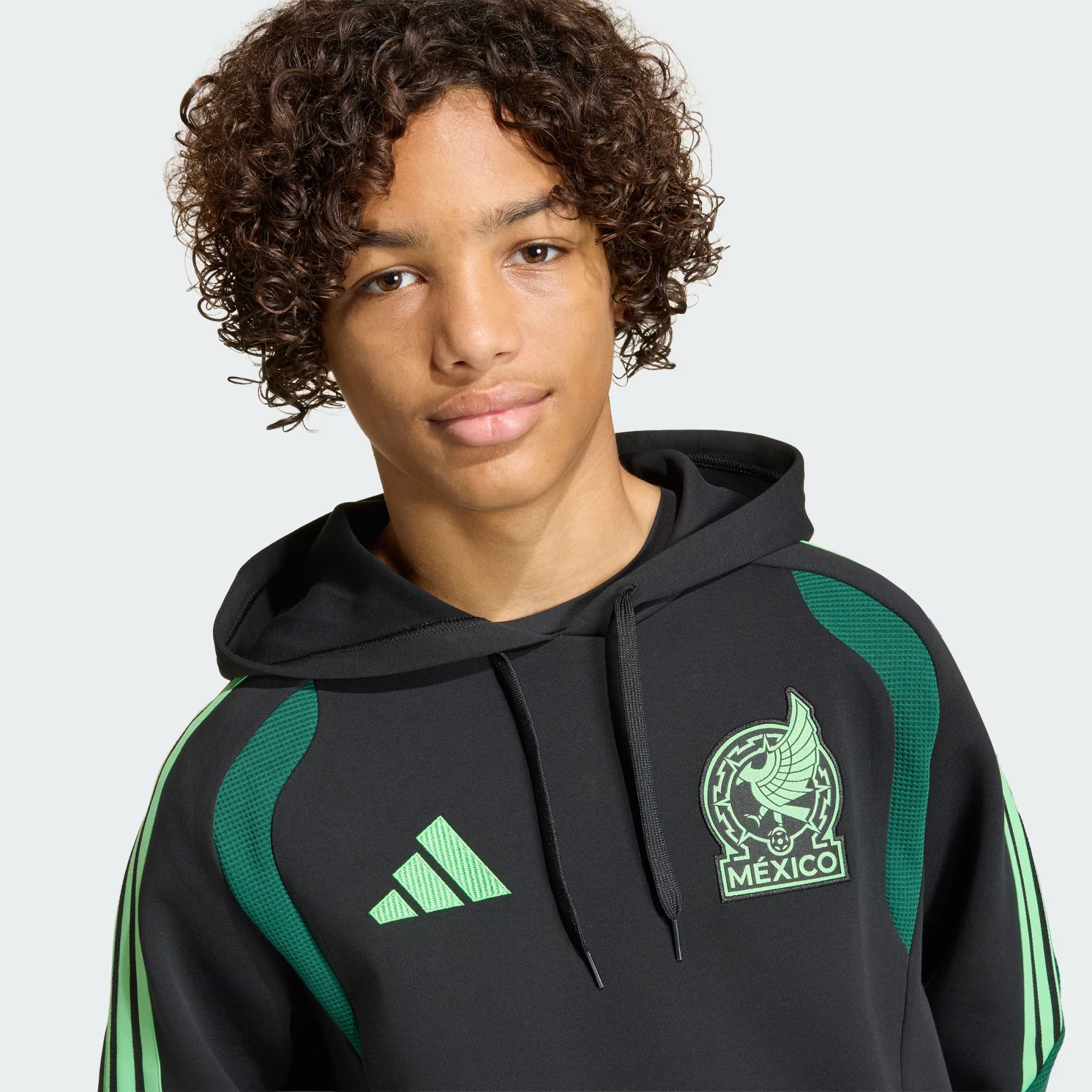adidas Mexico 26 Tiro Youth Sweat Hoodie Black