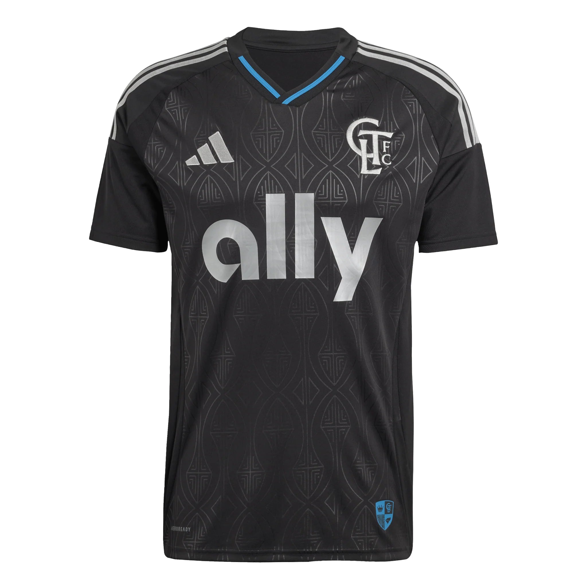 adidas Mens Charlotte FC Away Jersey 25 26 Black