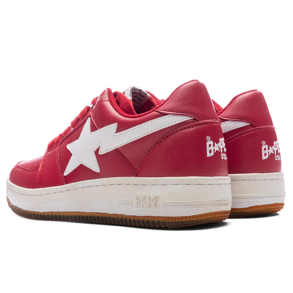 Bape STA 1 Low Shark Sole Red