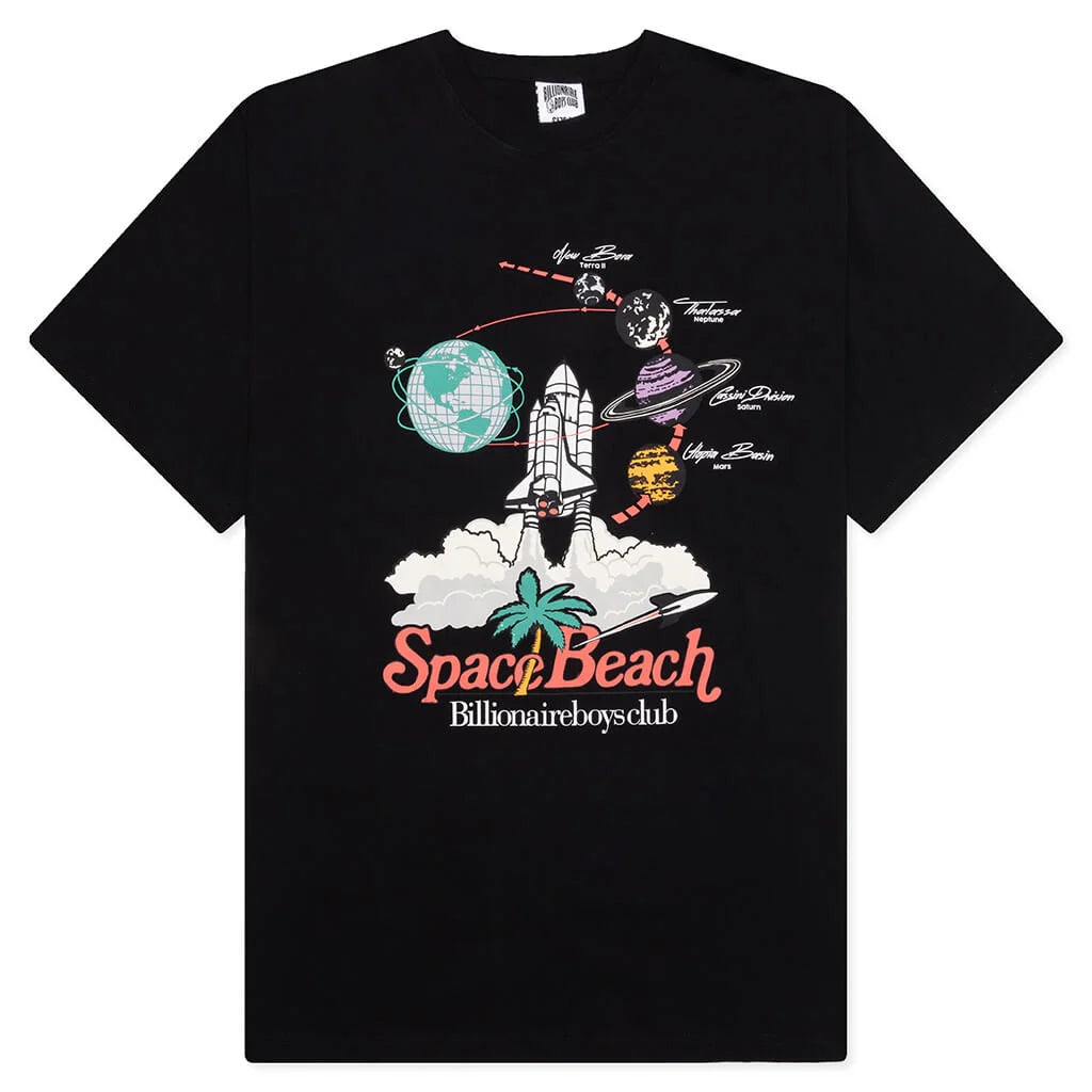 BB Space Beach S S Tee Black