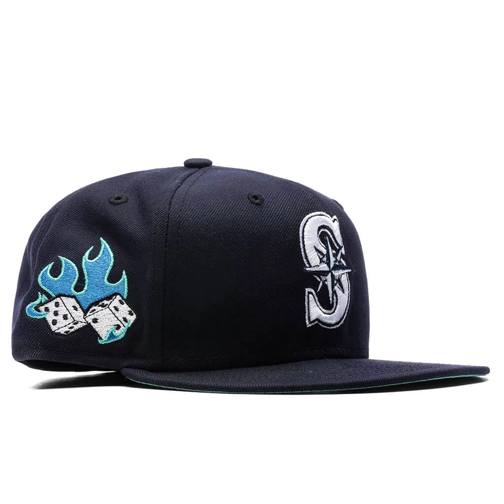 Feature x New Era Flaming Dice 59FIFTY Fitted Seattle Mariners