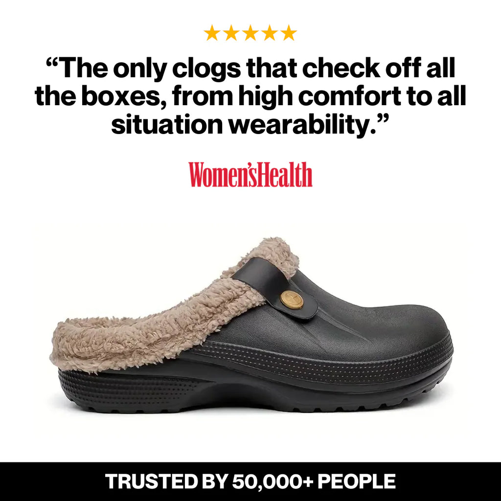 Arlo Fuzzy Healthy Non Slip Comfort Clog Mules Black Friday