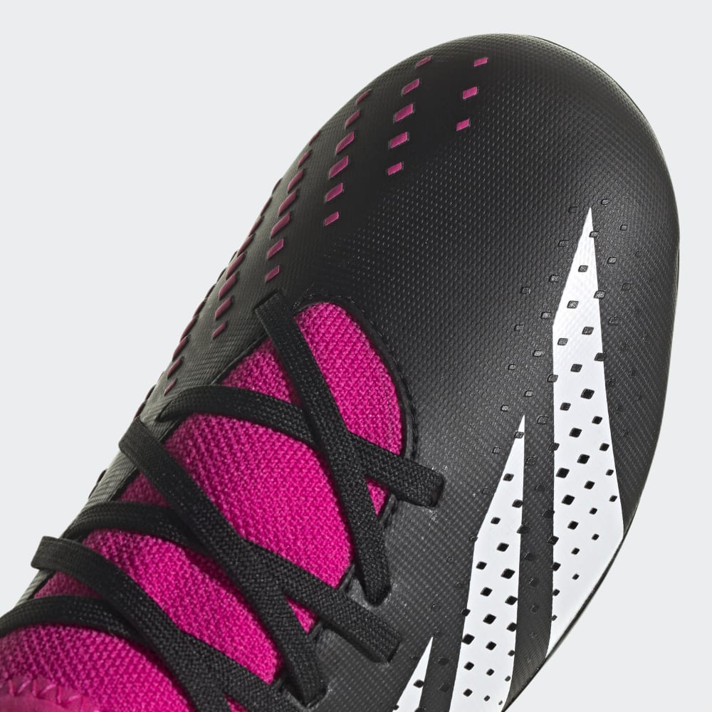 adidas Kids Predator Accuracy3 J FG Firm Ground Soccer Cleats Black Pink