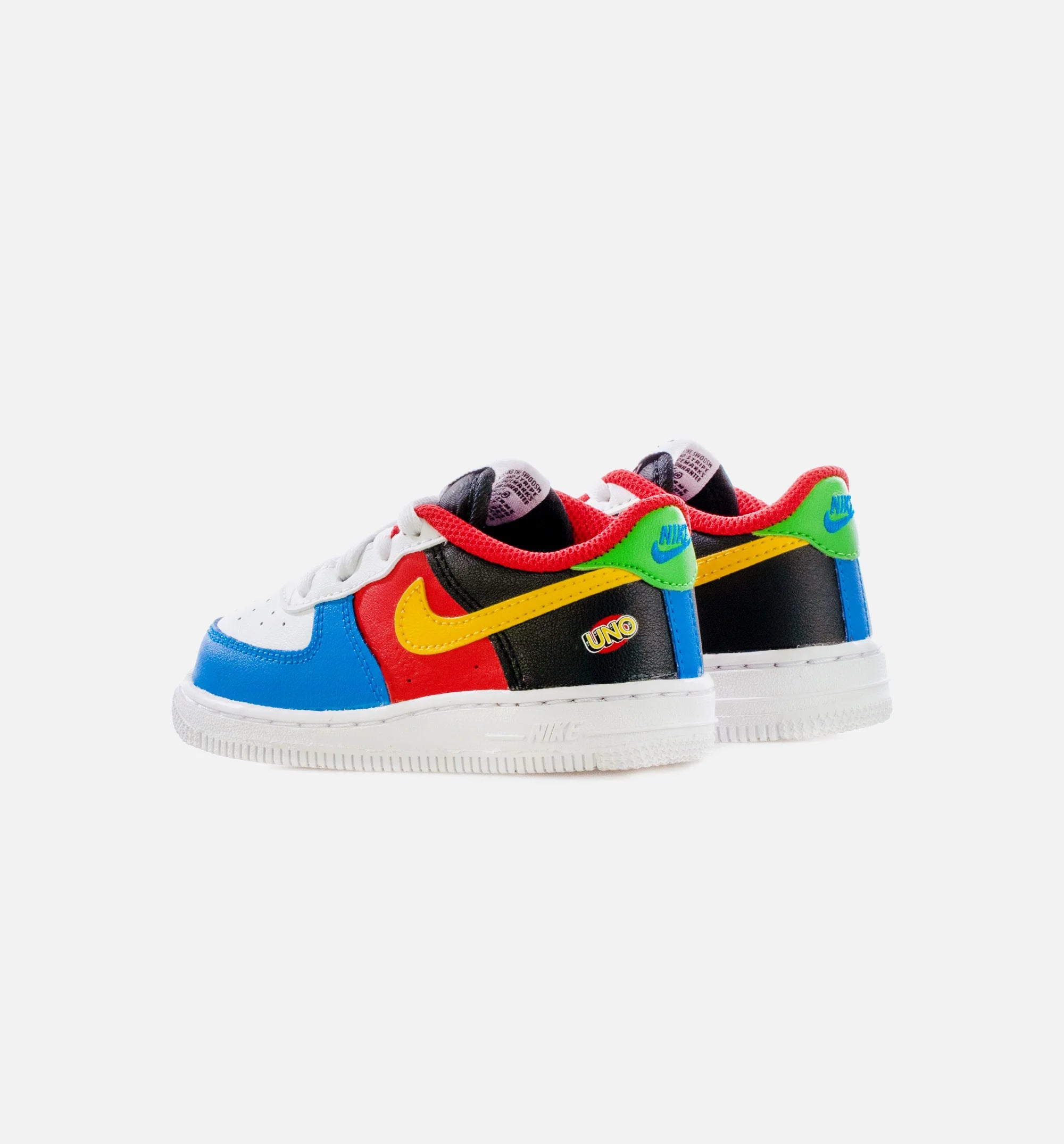 Air Force 1 UNO Infant Toddler Lifestyle Shoe Black Red Multi Free Shipping