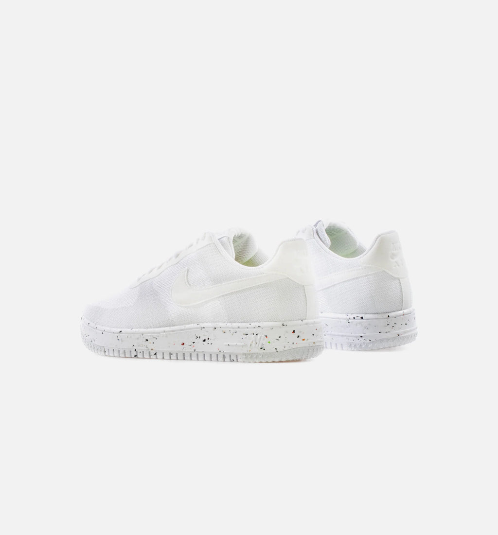 Air Force 1 Crater FlyKnit Mens Lifestyle Shoe White Sail Wolf Grey White