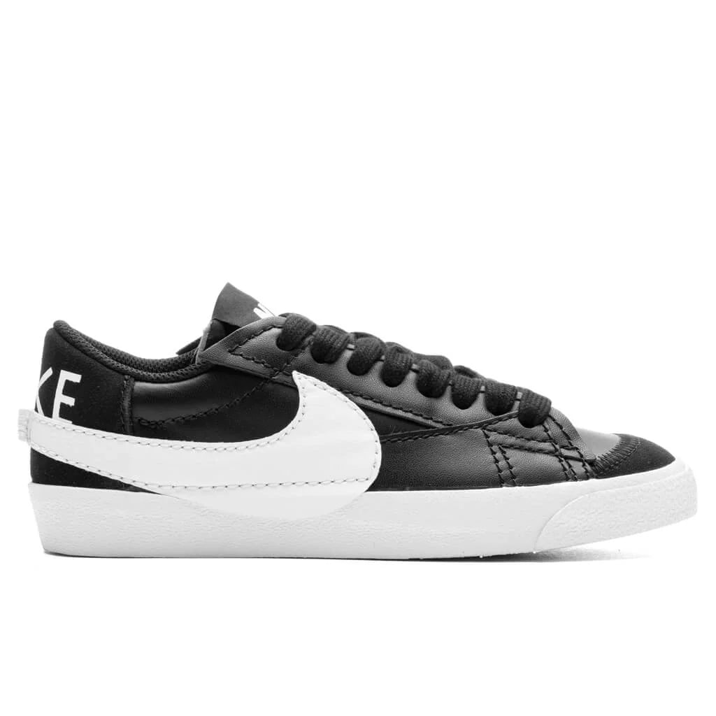 Womens Blazer Low 77 Jumbo Black White Team Orange