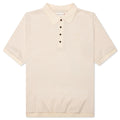B Summer Knit Polo Shirt Bone
