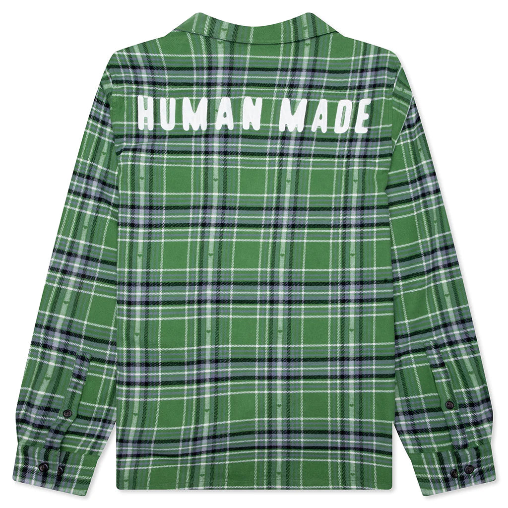 Flannel Check Shirt Green