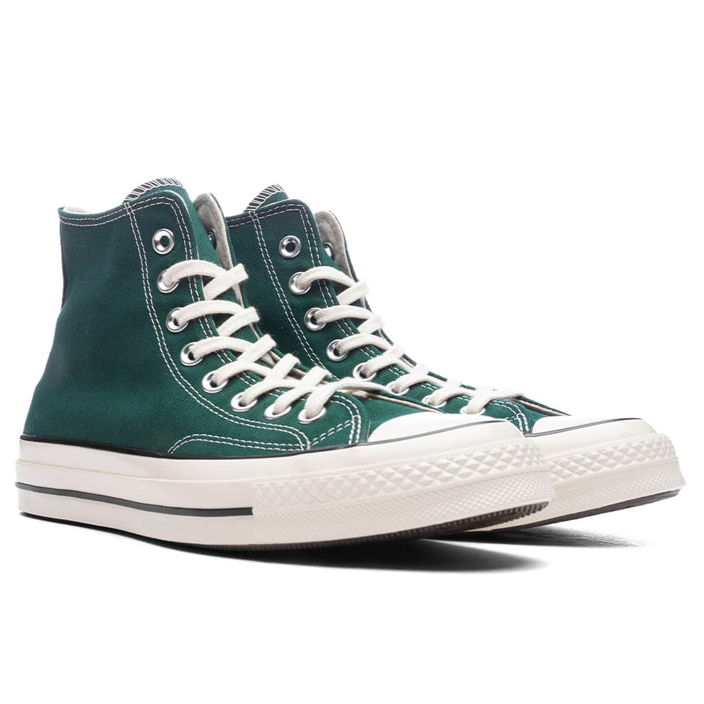 Chuck 70 Hi Green Envy Egret Black