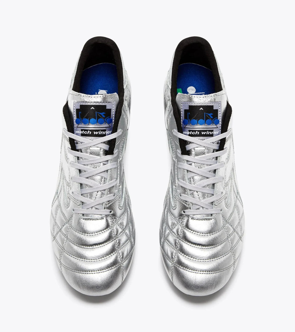 Diadora M Winner ITA OG 94 LT MDPU Firm Ground Soccer Cleats Silver