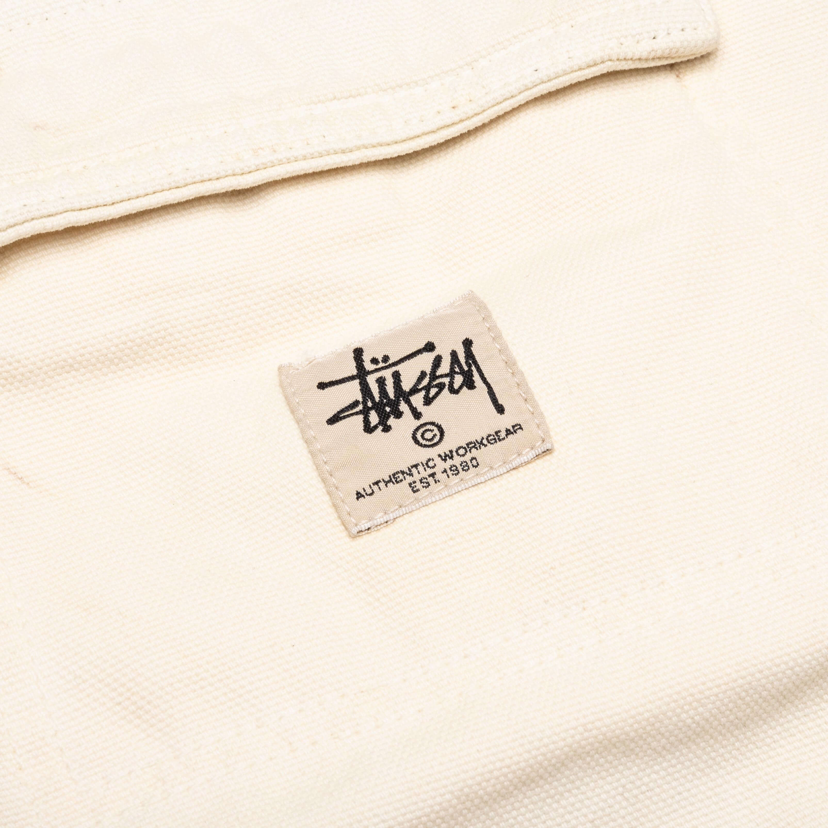 Distressed Canvas Shop Jacket Khaki