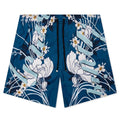 Floral Amiri Swim Trunk Blue