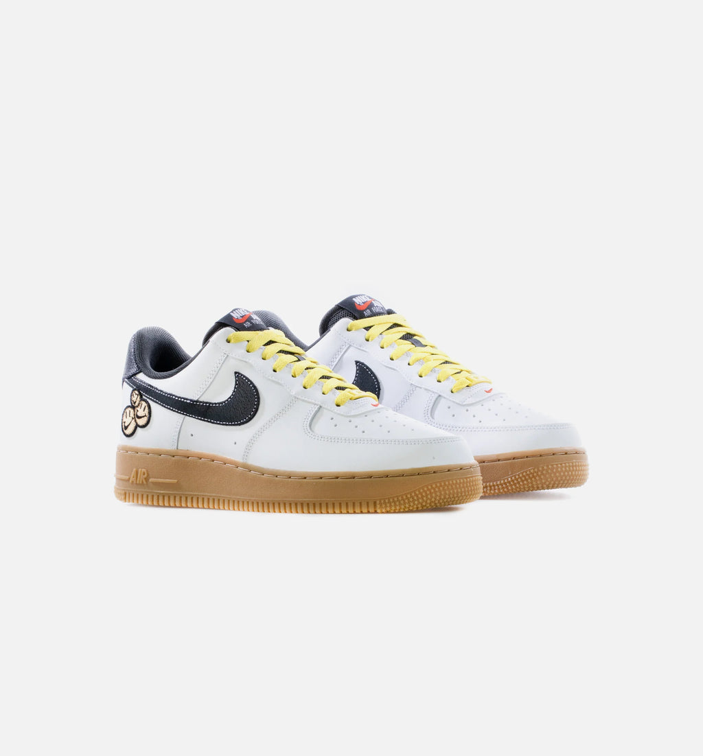 Air Force 1 Go The Extra Smile Mens Lifestyle Shoe White Yellow Strike Gum Light Brown Anthracite