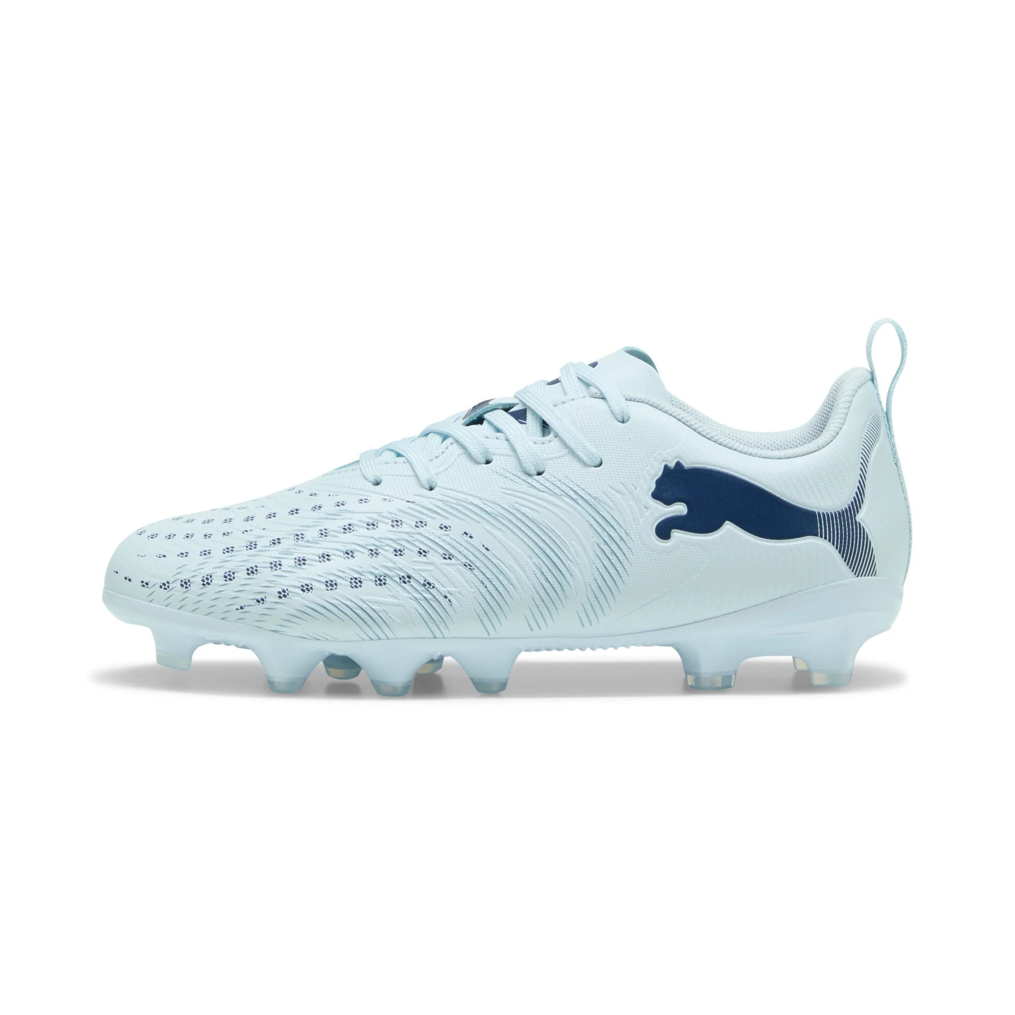 PUMA Future 9 Play FG AG Firm Ground Artificial Ground Youth Soccer Cleats Icy Blue