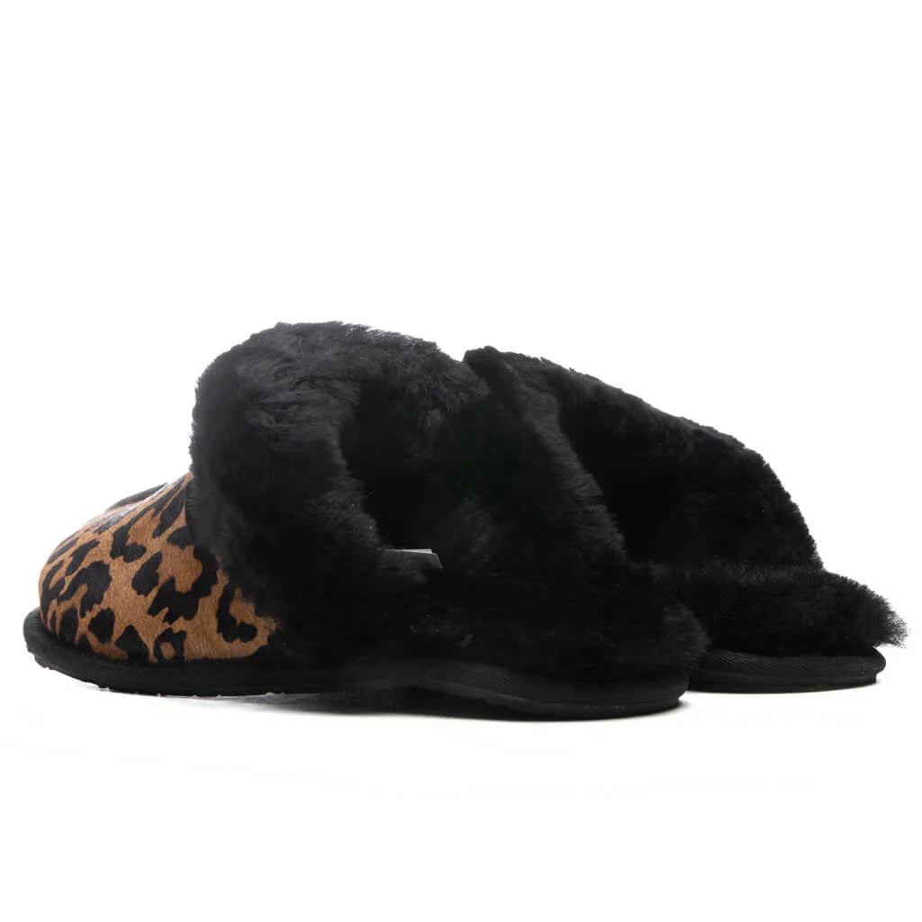Womens Scuffette II Slipper Panther Print Butterscotch