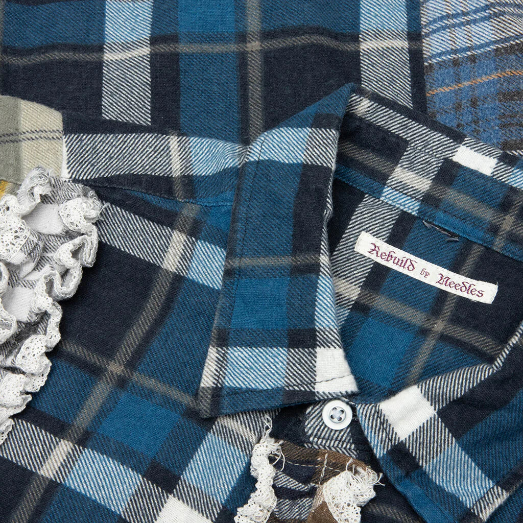 5 Cuts Frill Flannel Shirt Assorted