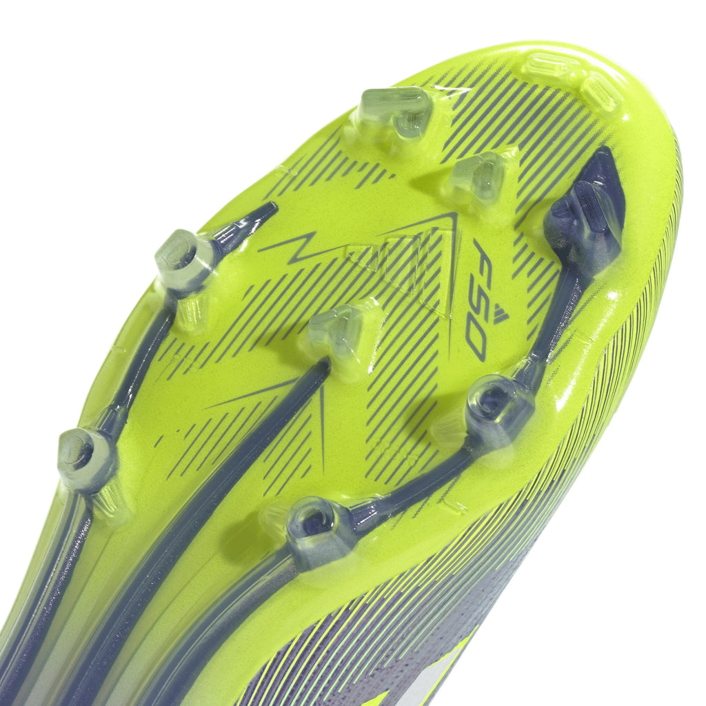 adidas F50 Elite Firm Ground Soccer Cleats Purple White Lemon