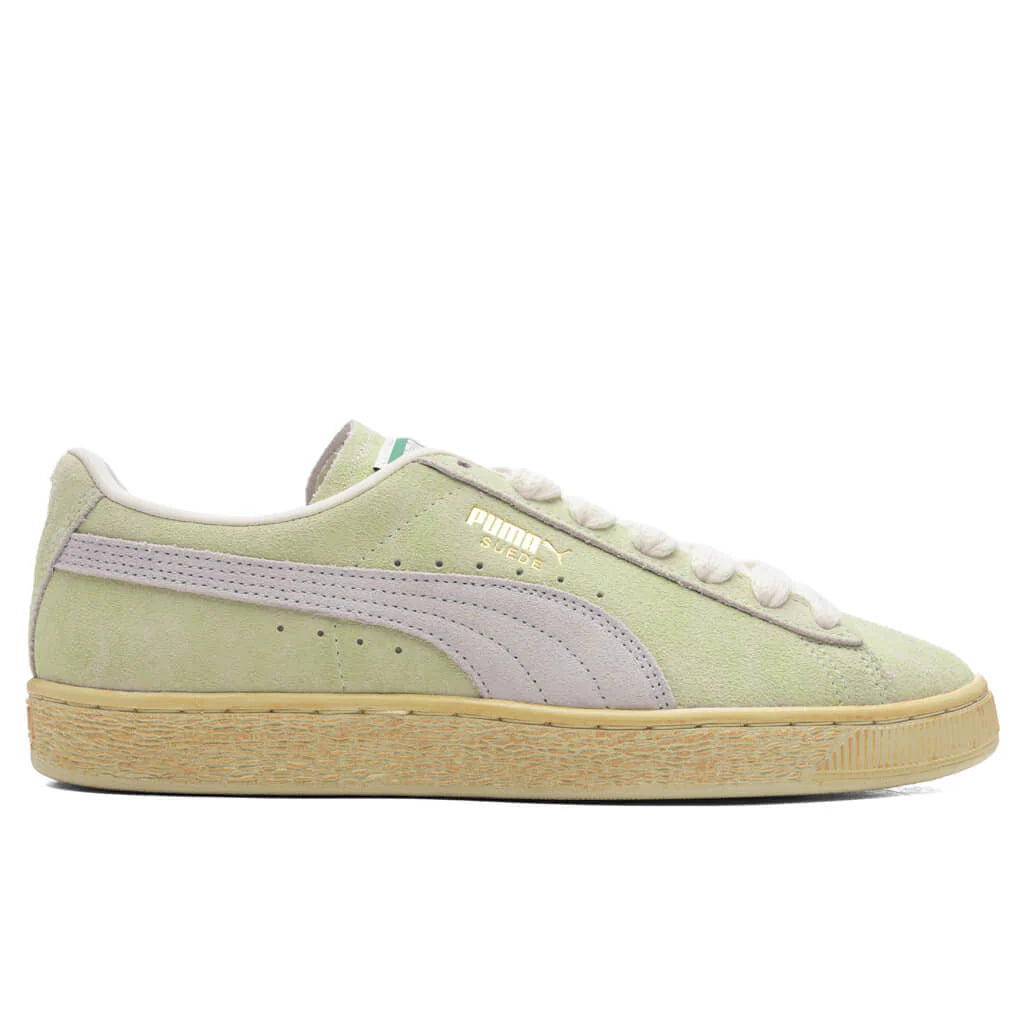 Suede Faded Green